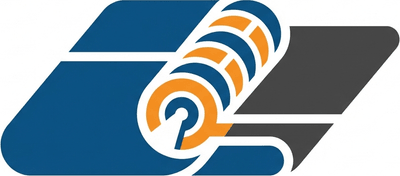 Стилизованный логотип компании А400 Продакшн, специализирующейся на оборудовании для печати каталогов А5.